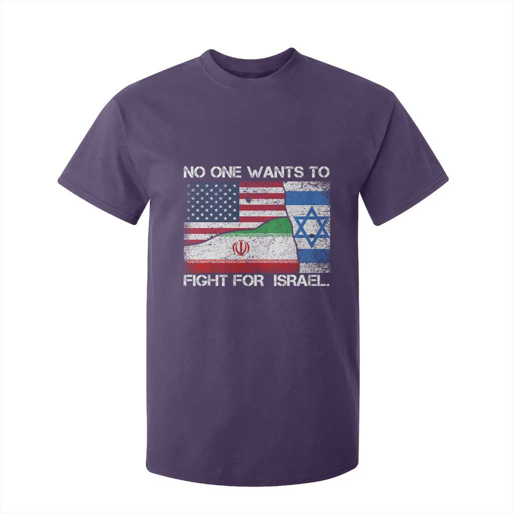 No One Wants To Fight For Israel T Shirt For Kid Marine Veteran Freedom Statement TS14 Purple Print Your Wear