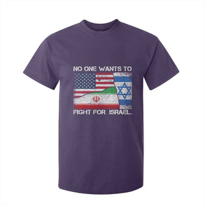 No One Wants To Fight For Israel T Shirt For Kid Marine Veteran Freedom Statement TS14 Purple Print Your Wear