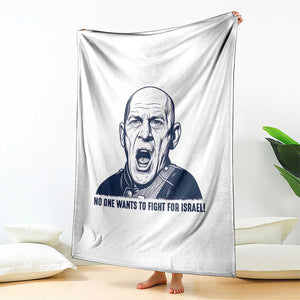 No One Wants To Fight For Israel Throw Blanket Marine Veteran America First Anti War TS14 Print Your Wear