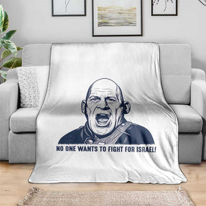 No One Wants To Fight For Israel Throw Blanket Marine Veteran America First Anti War TS14 Print Your Wear