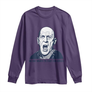 No One Wants To Fight For Israel Long Sleeve Shirt Marine Veteran America First Anti War TS14 Purple Print Your Wear