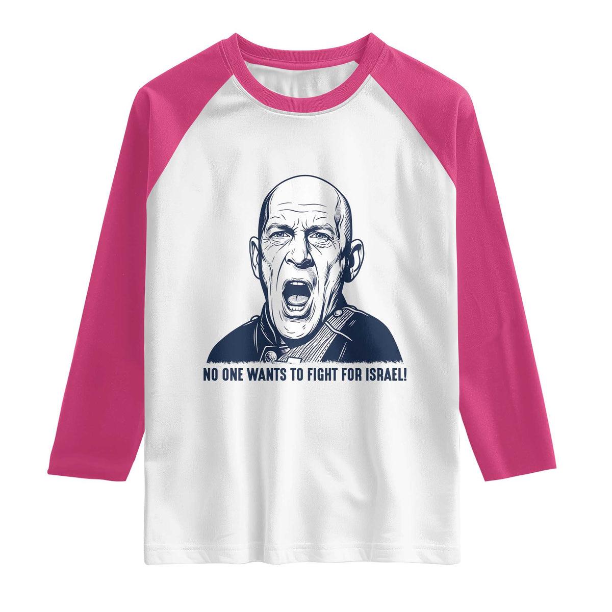 No One Wants To Fight For Israel Raglan Shirt Marine Veteran America First Anti War TS14 White Heliconia Print Your Wear