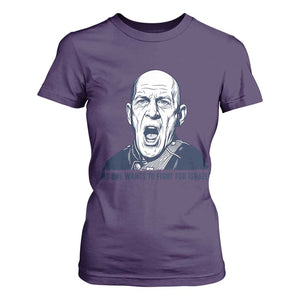 No One Wants To Fight For Israel T Shirt For Women Marine Veteran America First Anti War TS14 Purple Print Your Wear