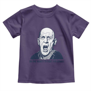 No One Wants To Fight For Israel Toddler T Shirt Marine Veteran America First Anti War TS14 Purple Print Your Wear
