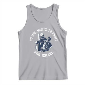 No One Wants To Fight For Israel Tank Top Marine Veteran Anti War America First Statement TS14 Athletic Heather Print Your Wear