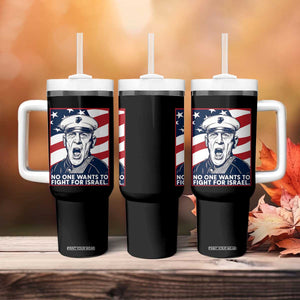 No One Wants To Fight For Israel Tumbler With Handle US Marine Veteran Anti War TS14 Print Your Wear