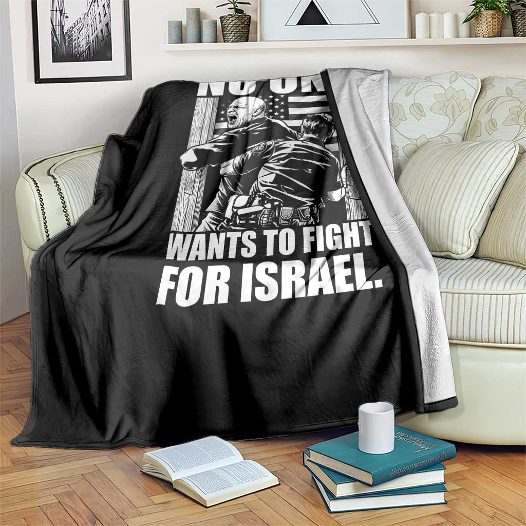 No One Wants To Fight For Israel Throw Blanket US Marine Veteran Anti War America First TS14 Print Your Wear
