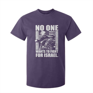 No One Wants To Fight For Israel T Shirt For Kid US Marine Veteran Anti War America First TS14 Purple Print Your Wear