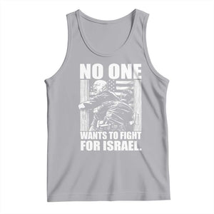 No One Wants To Fight For Israel Tank Top US Marine Veteran Anti War America First TS14 Athletic Heather Print Your Wear
