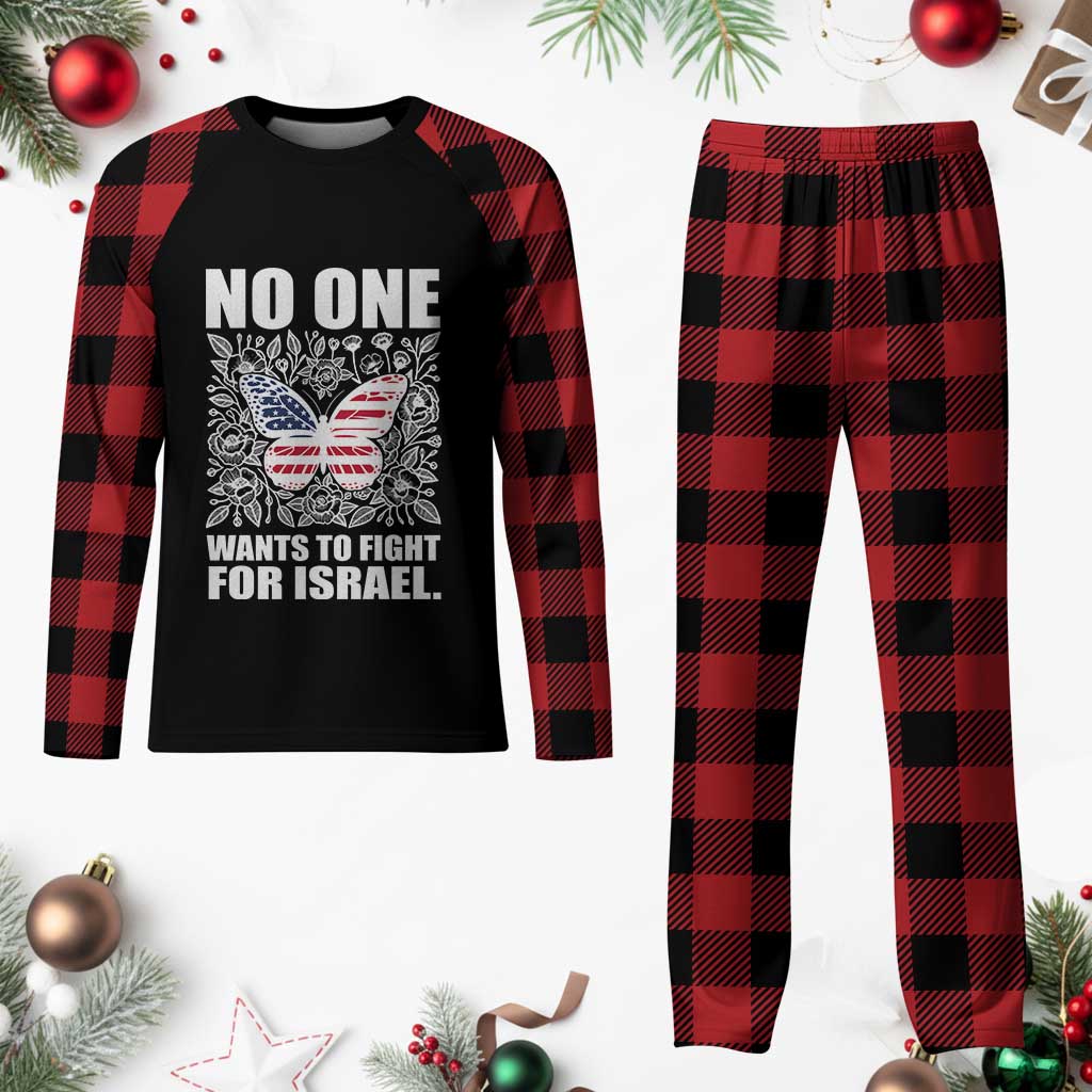 No One Wants To Fight For Israel Plaid Pajama Set America First Anti War TS14 Buffalo Plaid Print Your Wear
