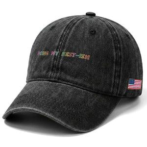 Doing My Best-ish Washed Cotton Baseball Cap Funny Sarcastic Life Joke TS14 Print Your Wear
