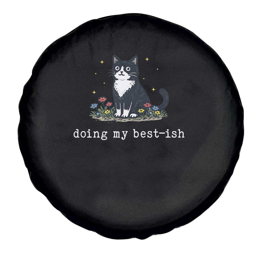 Doing My Best-ish Spare Tire Cover Funny Cat Sarcastic Joke TS14 Print Your Wear