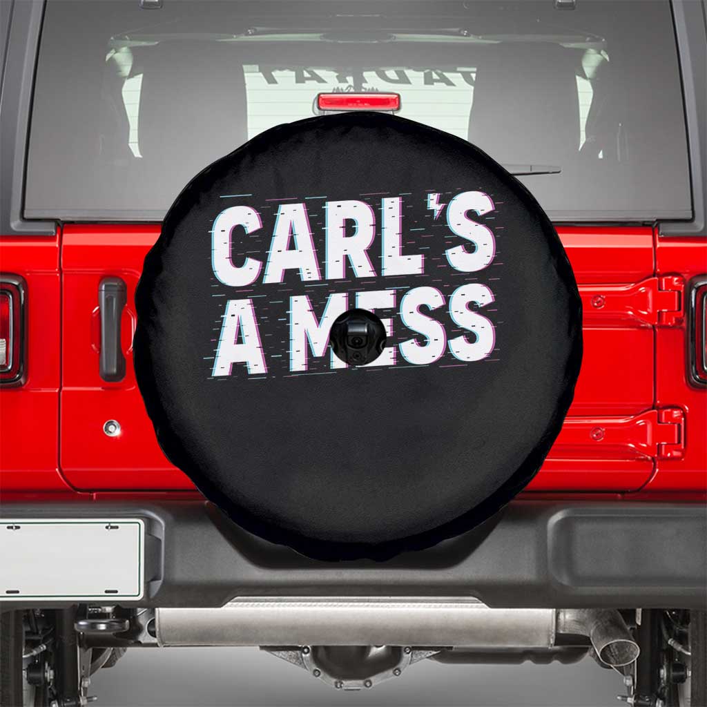 Carl's a Mess Spare Tire Cover Funny Reality TV TS14 Black Print Your Wear