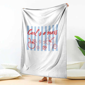 Carl's a Mess Throw Blanket Viral Sarcastic Reality TV TS14 Print Your Wear