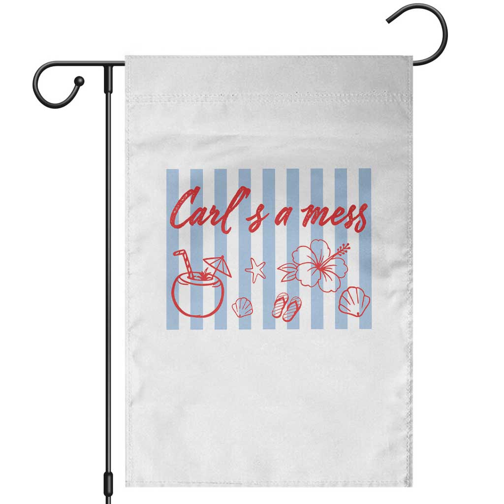 Carl's a Mess Garden Flag Viral Sarcastic Reality TV TS14 White Print Your Wear