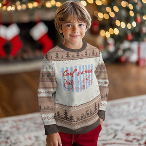Carl's a Mess Ugly Christmas Sweater Viral Sarcastic Reality TV TS14 Mocha Mousse Print Your Wear