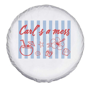 Carl's a Mess Spare Tire Cover Viral Sarcastic Reality TV TS14 Print Your Wear
