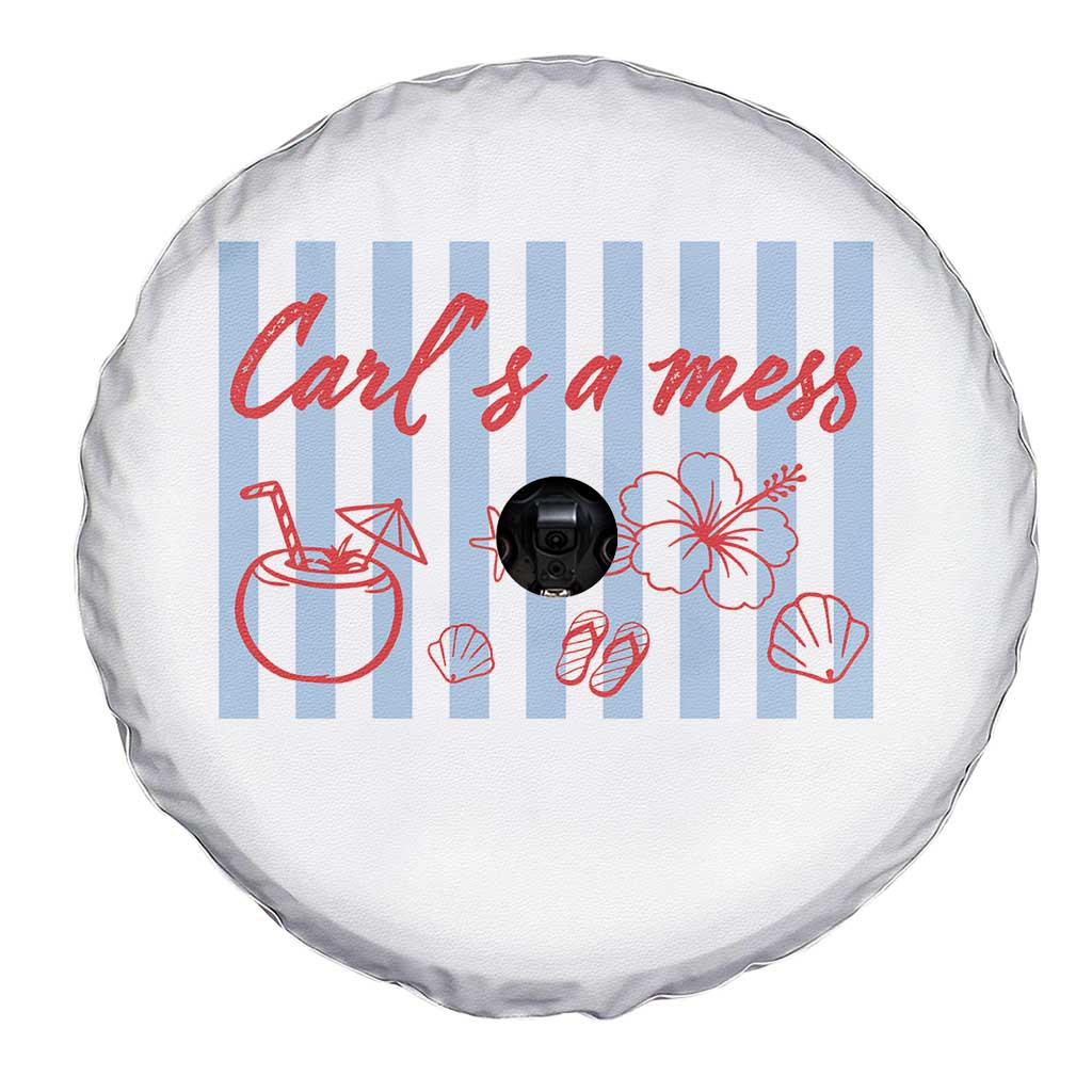 Carl's a Mess Spare Tire Cover Viral Sarcastic Reality TV TS14 Print Your Wear