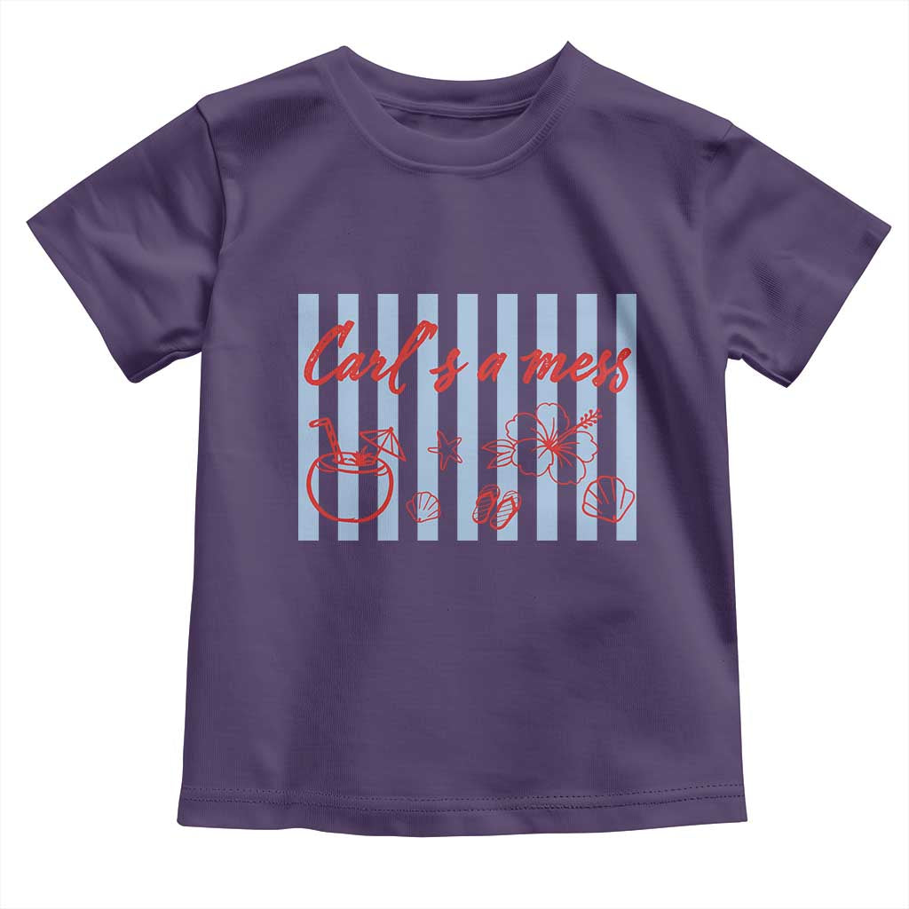 Carl's a Mess Toddler T Shirt Viral Sarcastic Reality TV TS14 Purple Print Your Wear