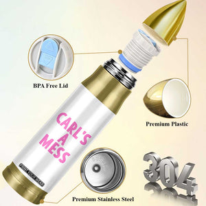 Carl's a Mess Bullet Tumbler Viral Reality TV Quote Meme TS14 Print Your Wear