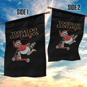 Toodaloo Cuntaroos Garden Flag Funny Sarcastic Raccoon Inappropriate Meme TS14 Print Your Wear