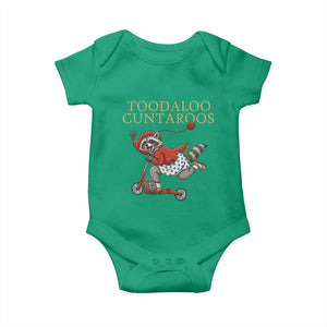 Toodaloo Cuntaroos Baby Onesie Funny Sarcastic Raccoon Inappropriate Meme TS14 Irish Green Print Your Wear
