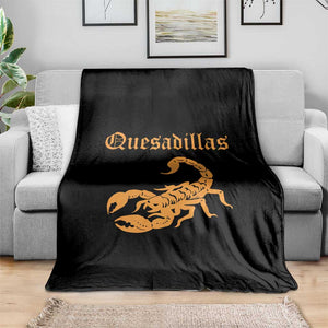 Quesadillas Scorpion Throw Blanket Burnt Orange Southwestern TS14 Print Your Wear