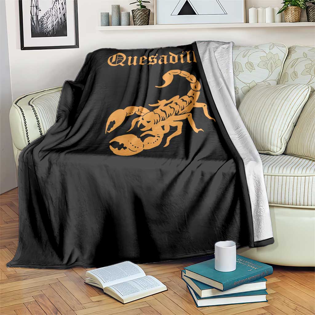 Quesadillas Scorpion Throw Blanket Burnt Orange Southwestern TS14 Print Your Wear