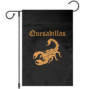 Quesadillas Scorpion Garden Flag Burnt Orange Southwestern TS14 Black Print Your Wear