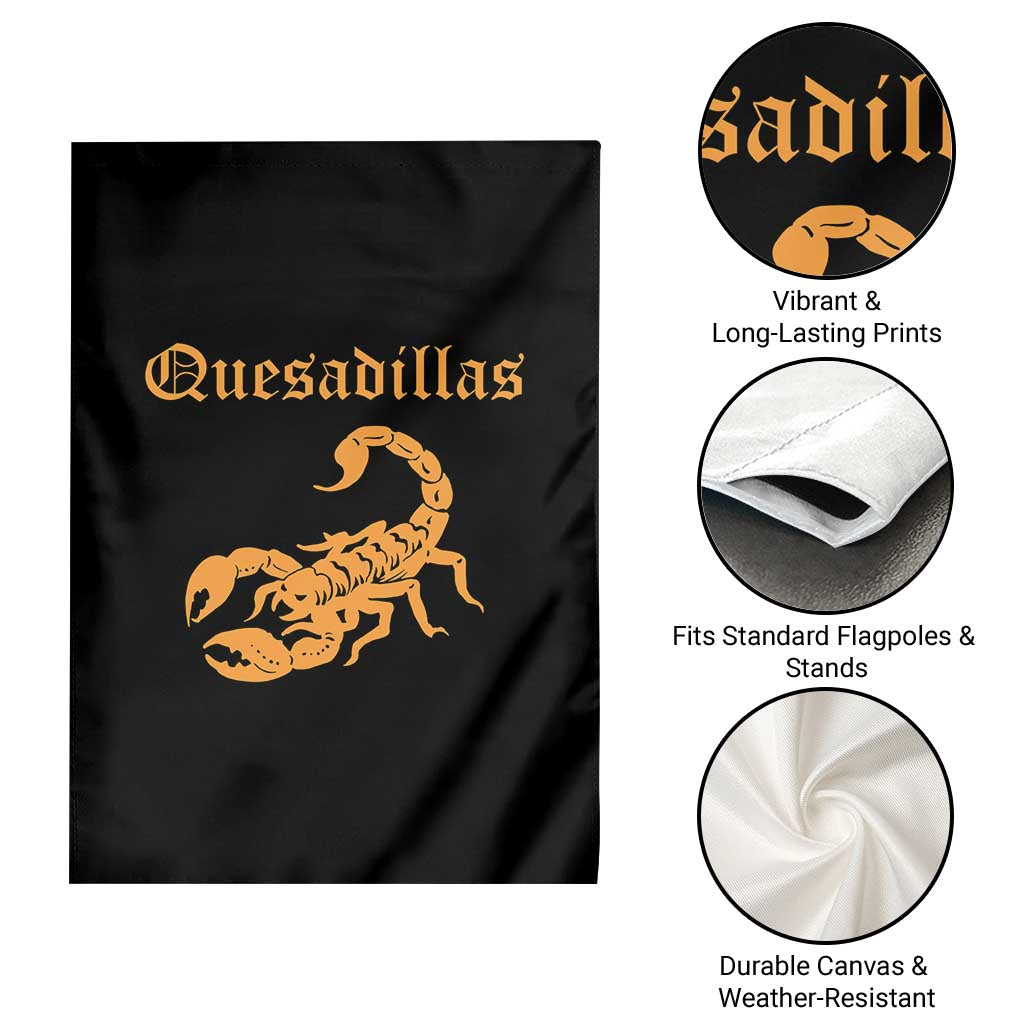 Quesadillas Scorpion Garden Flag Burnt Orange Southwestern TS14 Print Your Wear