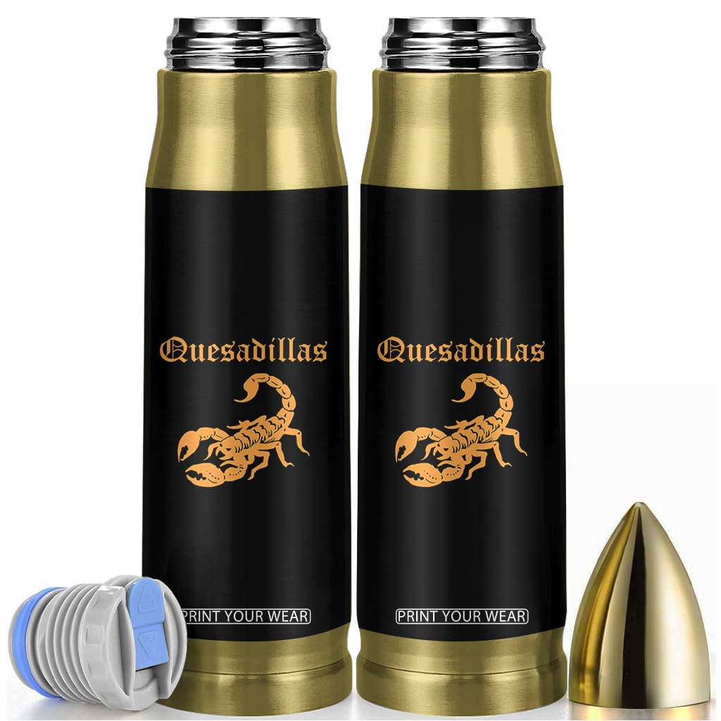 Quesadillas Scorpion Bullet Tumbler Burnt Orange Southwestern TS14 Black Print Your Wear