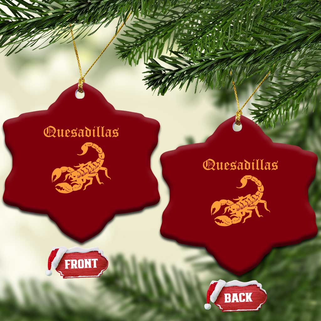 Quesadillas Scorpion Ceramic Ornament Burnt Orange Southwestern TS14 Print Your Wear