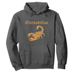 Quesadillas Scorpion Hoodie Burnt Orange Southwestern TS14 Dark Heather Print Your Wear