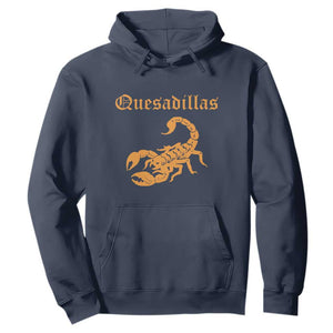 Quesadillas Scorpion Hoodie Burnt Orange Southwestern TS14 Navy Print Your Wear