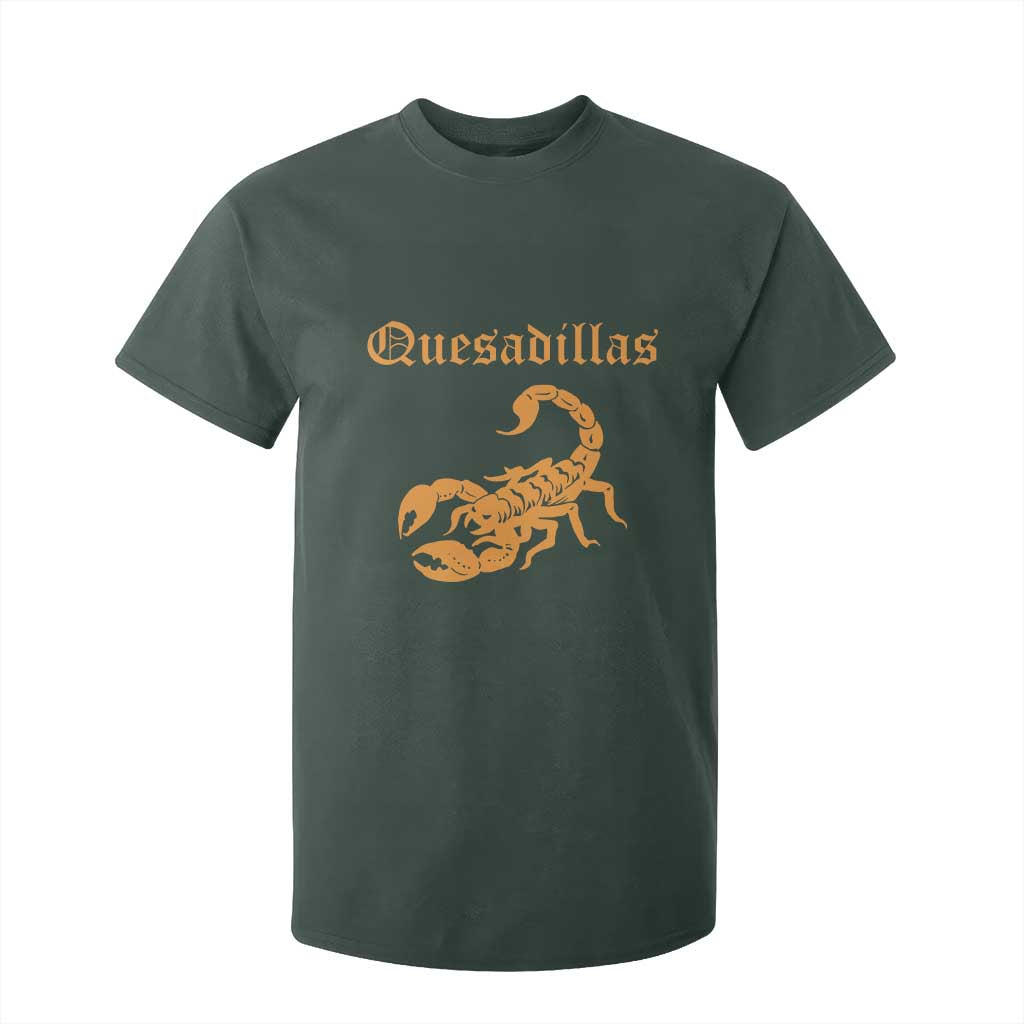 Quesadillas Scorpion T Shirt For Kid Burnt Orange Southwestern TS14 Dark Forest Green Print Your Wear