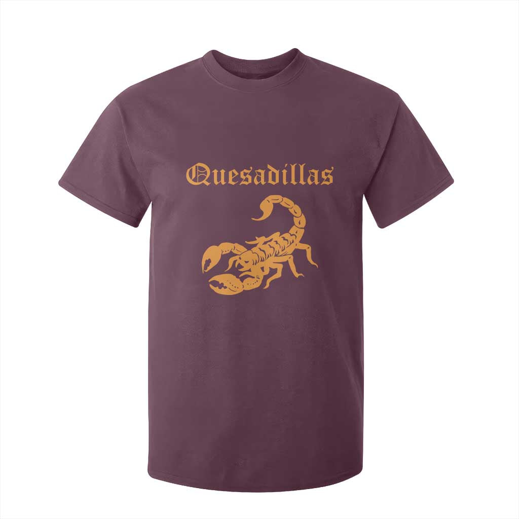 Quesadillas Scorpion T Shirt For Kid Burnt Orange Southwestern TS14 Maroon Print Your Wear