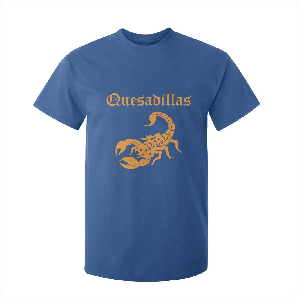 Quesadillas Scorpion T Shirt For Kid Burnt Orange Southwestern TS14 Royal Blue Print Your Wear