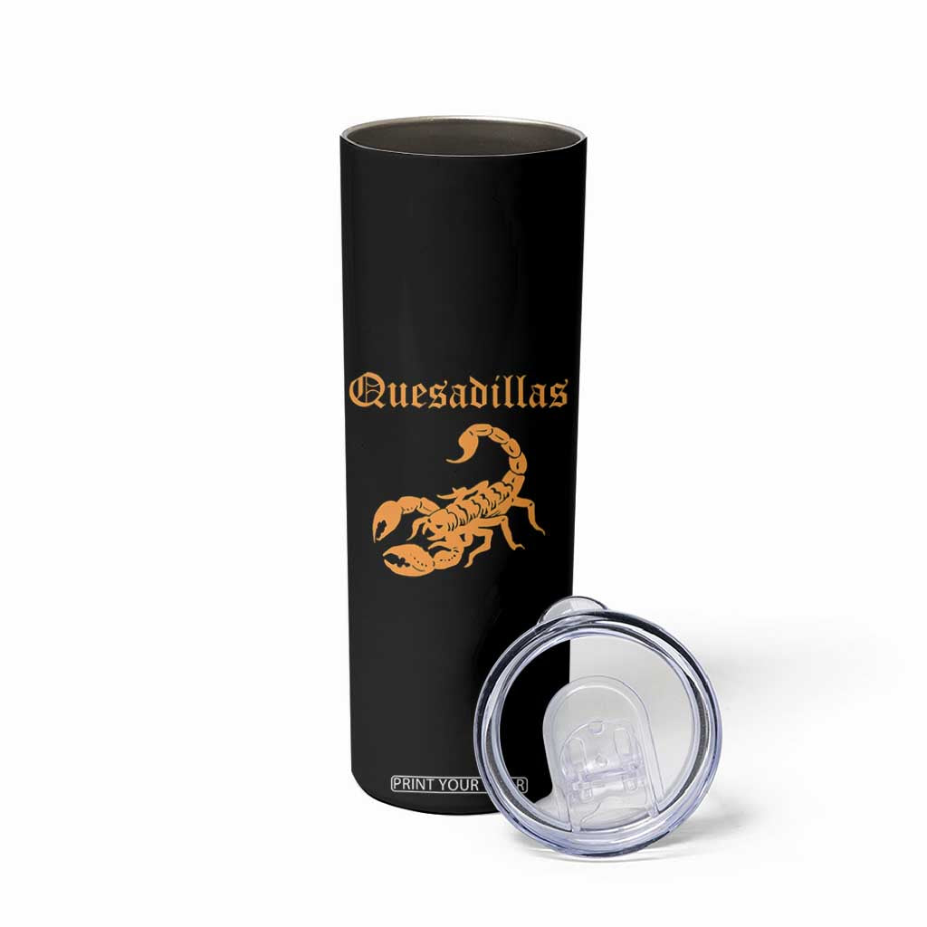 Quesadillas Scorpion Skinny Tumbler Burnt Orange Southwestern TS14 Print Your Wear