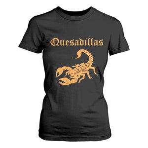 Quesadillas Scorpion T Shirt For Women Burnt Orange Southwestern TS14 Black Print Your Wear