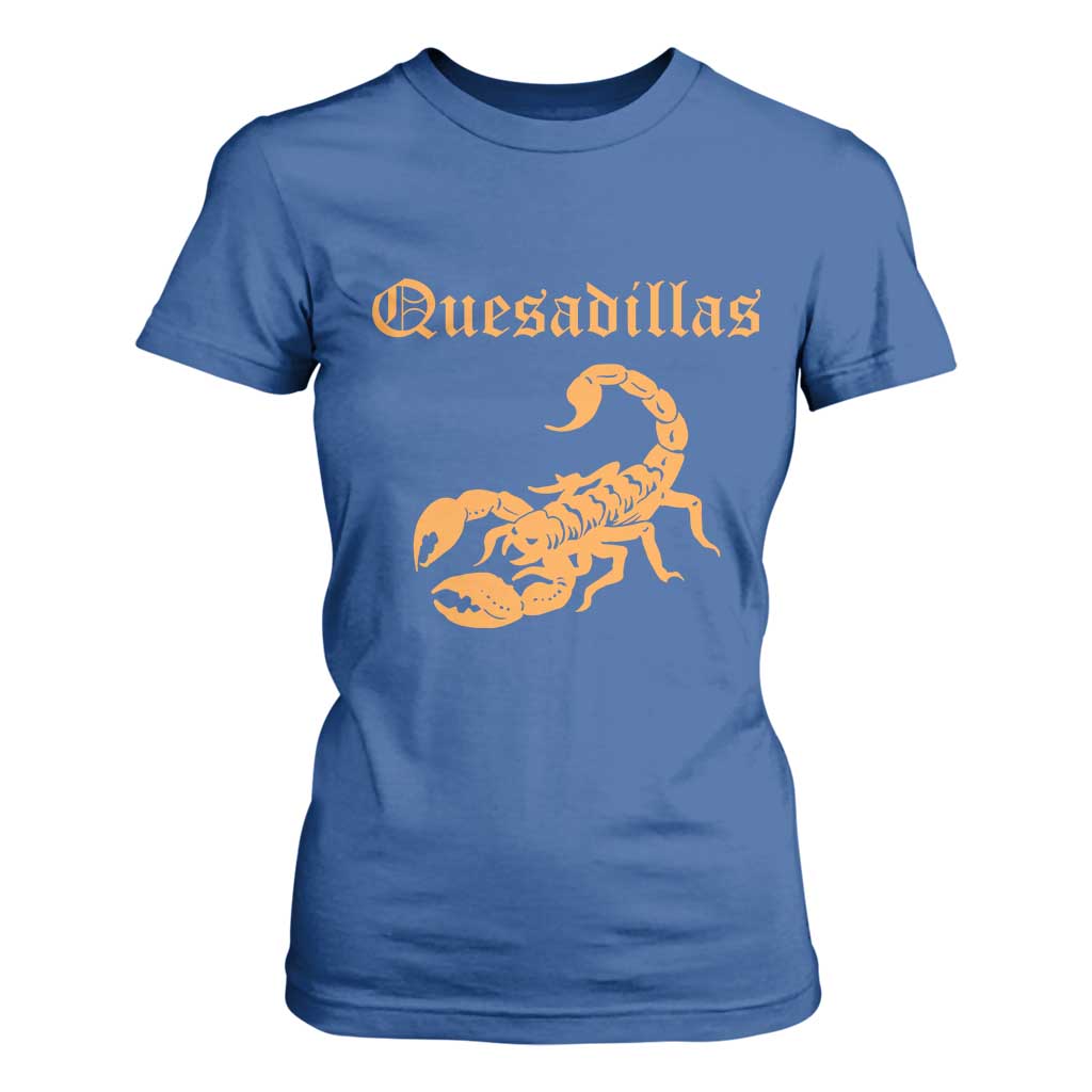 Quesadillas Scorpion T Shirt For Women Burnt Orange Southwestern TS14 Royal Blue Print Your Wear
