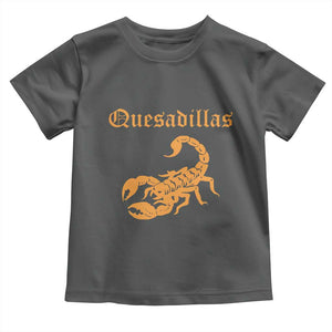 Quesadillas Scorpion Toddler T Shirt Burnt Orange Southwestern TS14 Dark Heather Print Your Wear
