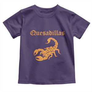 Quesadillas Scorpion Toddler T Shirt Burnt Orange Southwestern TS14 Purple Print Your Wear