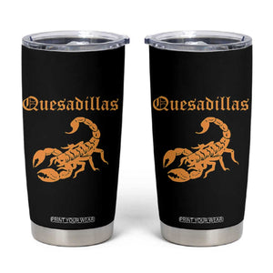 Quesadillas Scorpion Tumbler Cup Burnt Orange Southwestern TS14 Black Print Your Wear