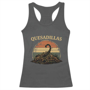 Quesadillas Scorpion Racerback Tank Top Southwestern Desert Food TS14 Dark Heather Print Your Wear