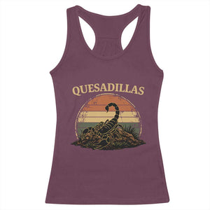 Quesadillas Scorpion Racerback Tank Top Southwestern Desert Food TS14 Maroon Print Your Wear