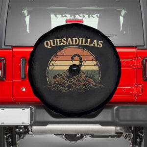 Quesadillas Scorpion Spare Tire Cover Southwestern Desert Food TS14 Black Print Your Wear