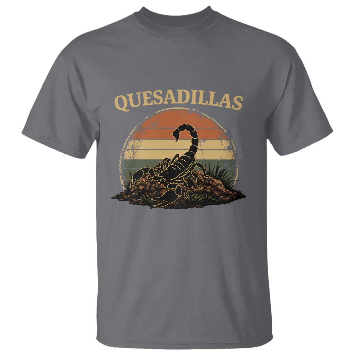 Quesadillas Scorpion T Shirt Southwestern Desert Food TS14 Charcoal Print Your Wear