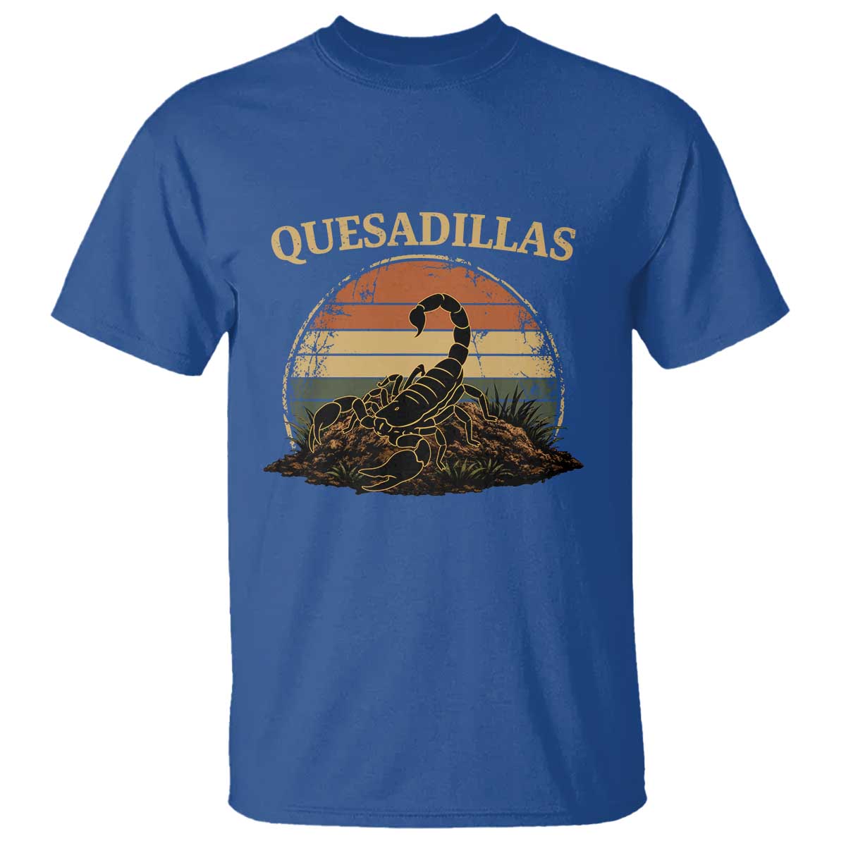 Quesadillas Scorpion T Shirt Southwestern Desert Food TS14 Royal Blue Print Your Wear