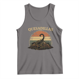 Quesadillas Scorpion Tank Top Southwestern Desert Food TS14 Deep Heather Print Your Wear