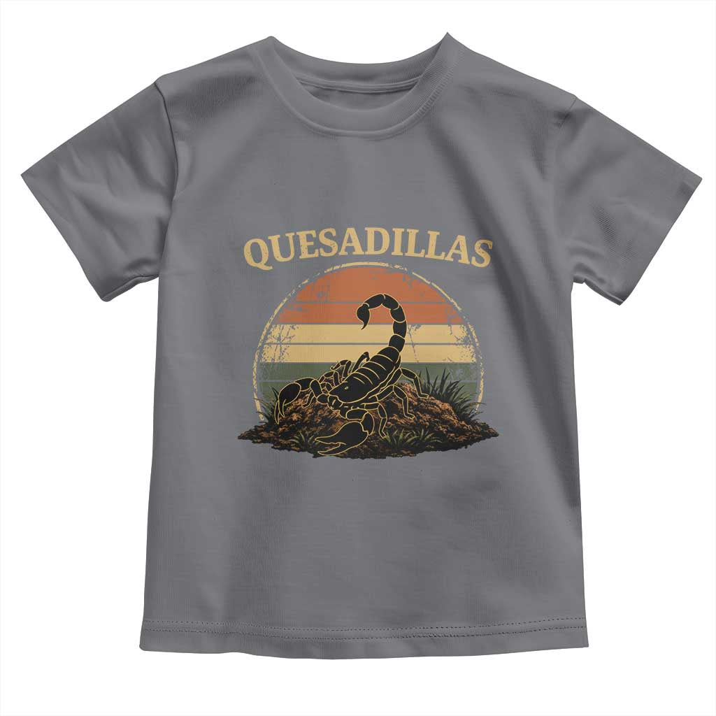 Quesadillas Scorpion Toddler T Shirt Southwestern Desert Food TS14 Charcoal Print Your Wear